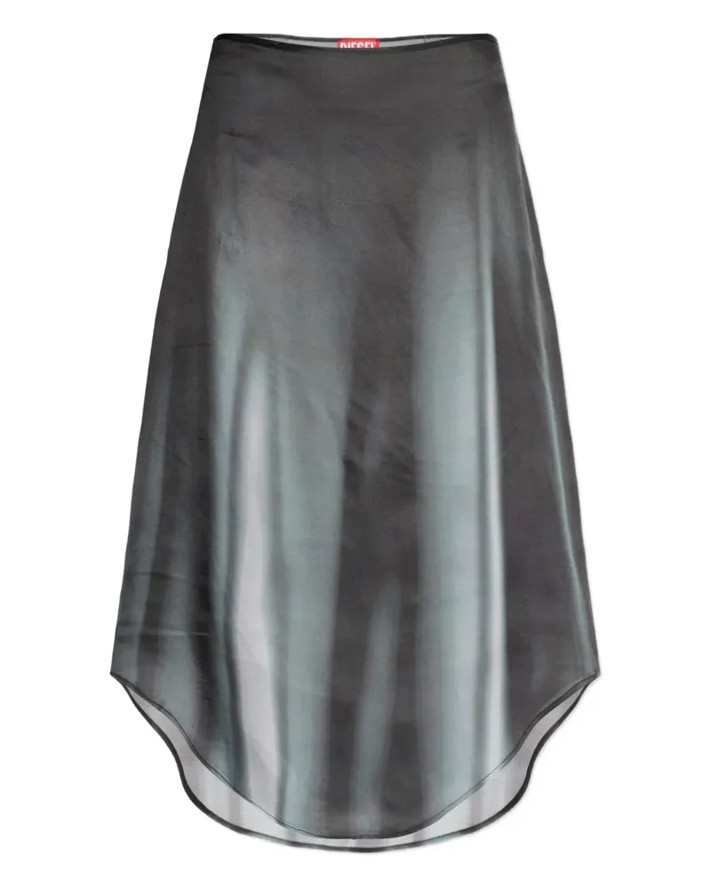 Diesel O-Tavy print skirt - Grau Grau
