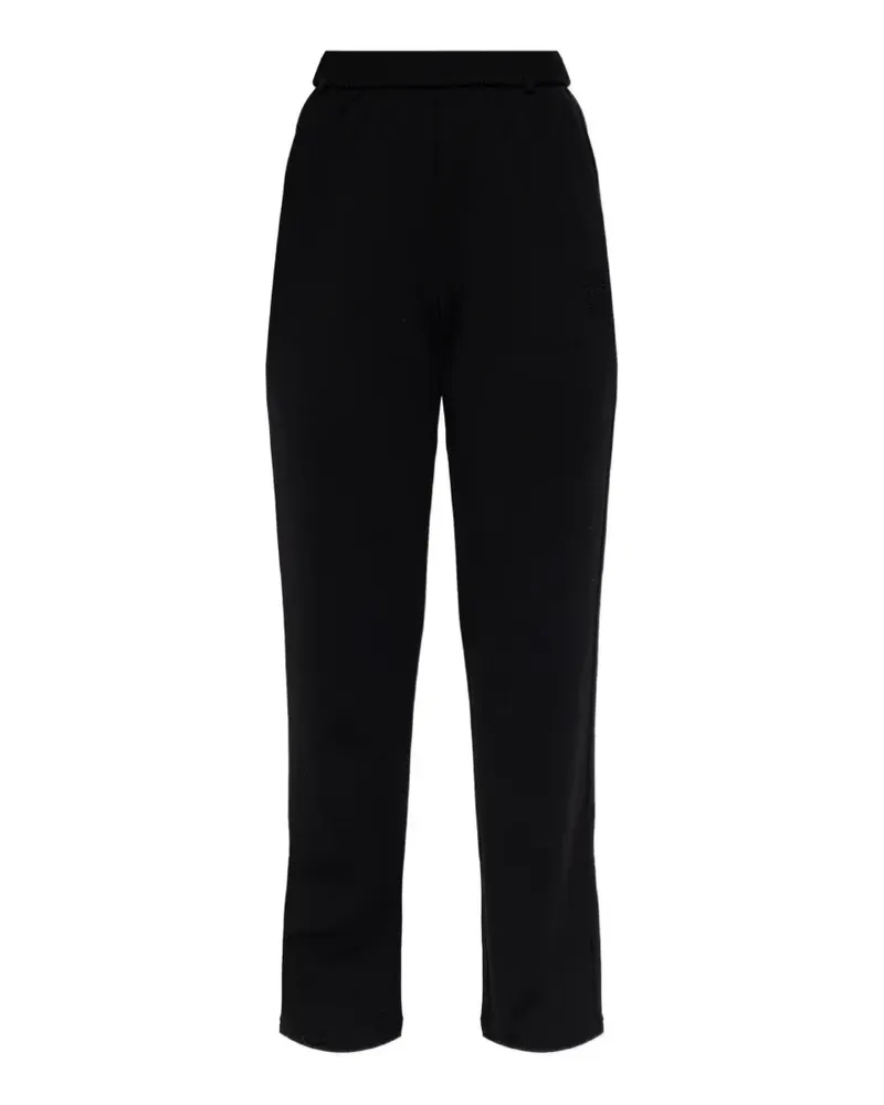 Max Mara Jogginghose mit Logo-Stickerei - Schwarz Schwarz