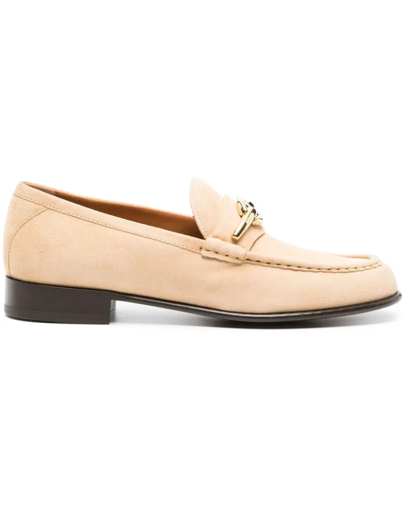 Valentino Garavani Loafer aus Wildleder - Nude Nude
