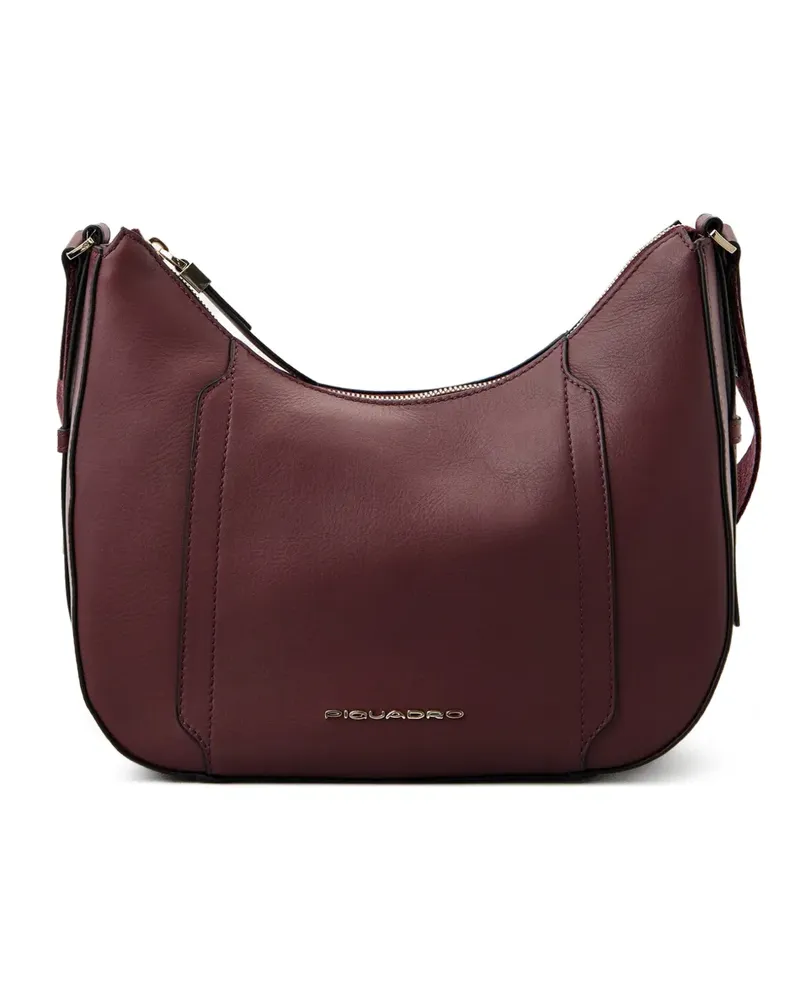 Piquadro Schultertasche aus Leder - Rot Rot