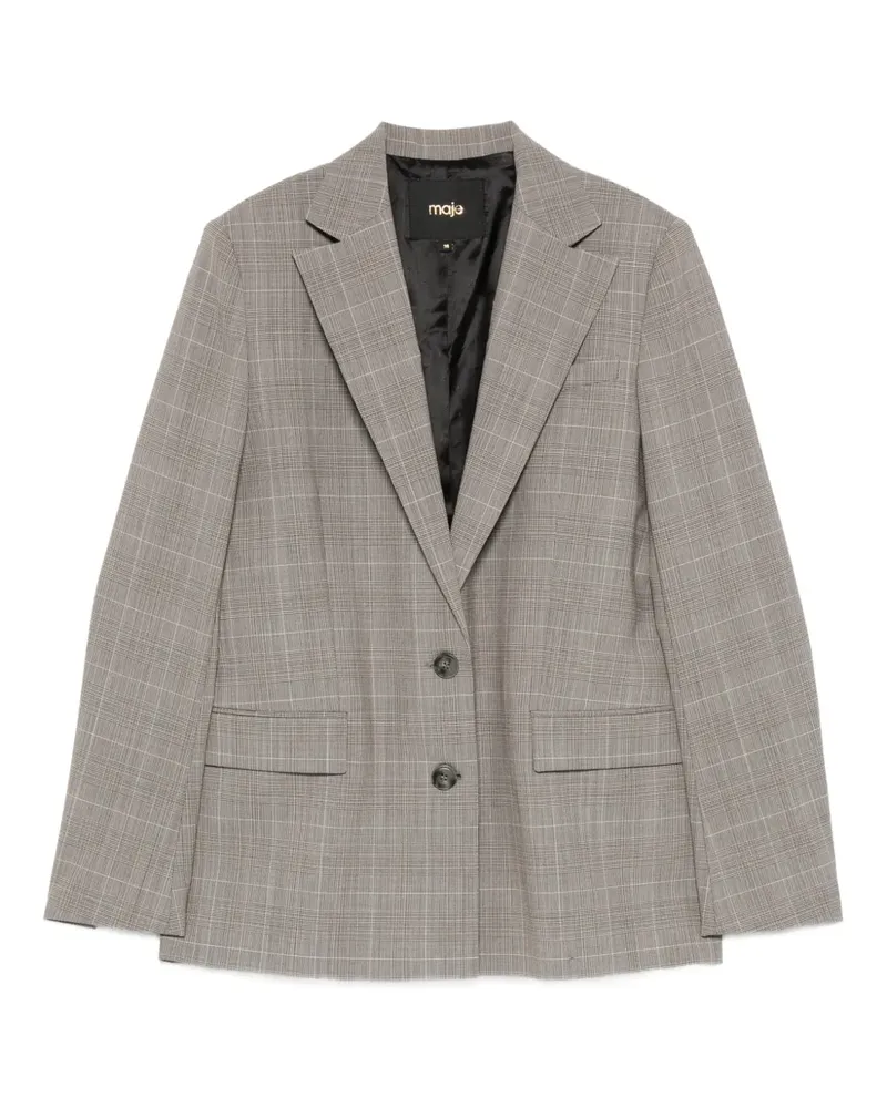 Maje Kariertes Sakko - Grau Grau
