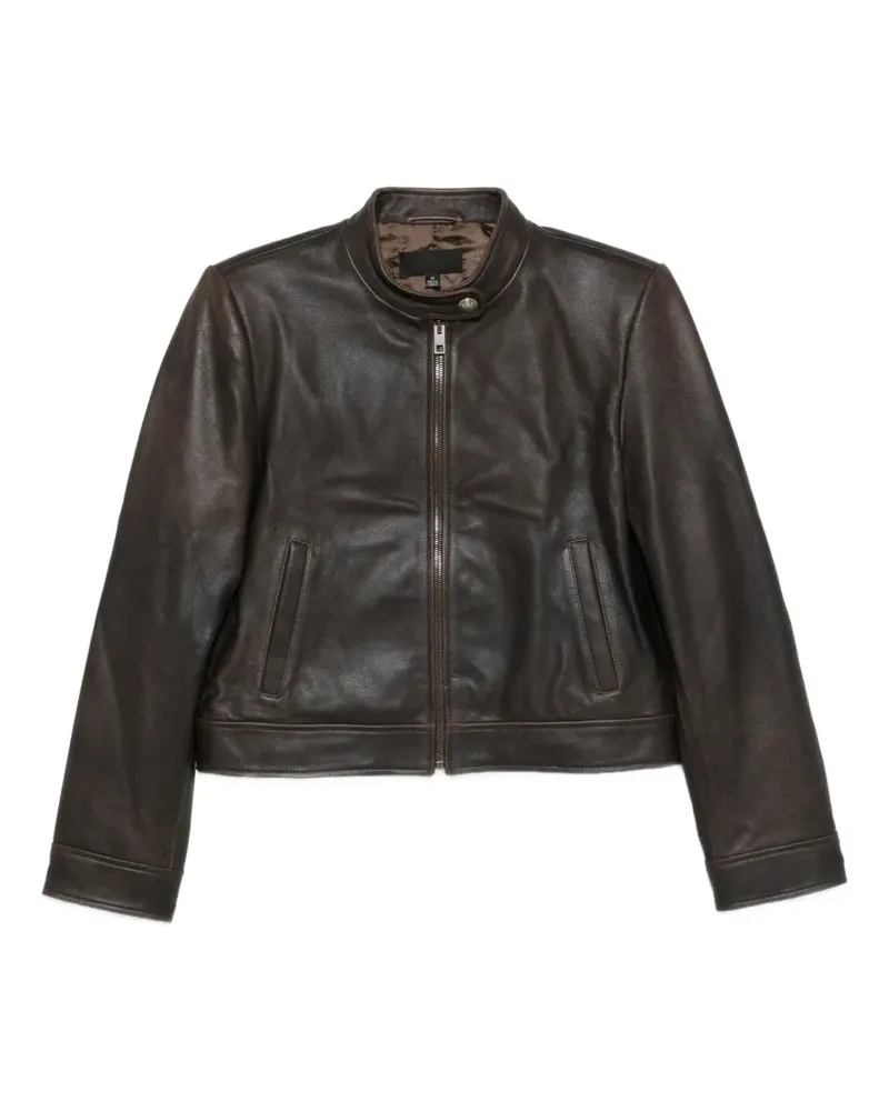 Nili Lotan leather jacket - Braun Braun