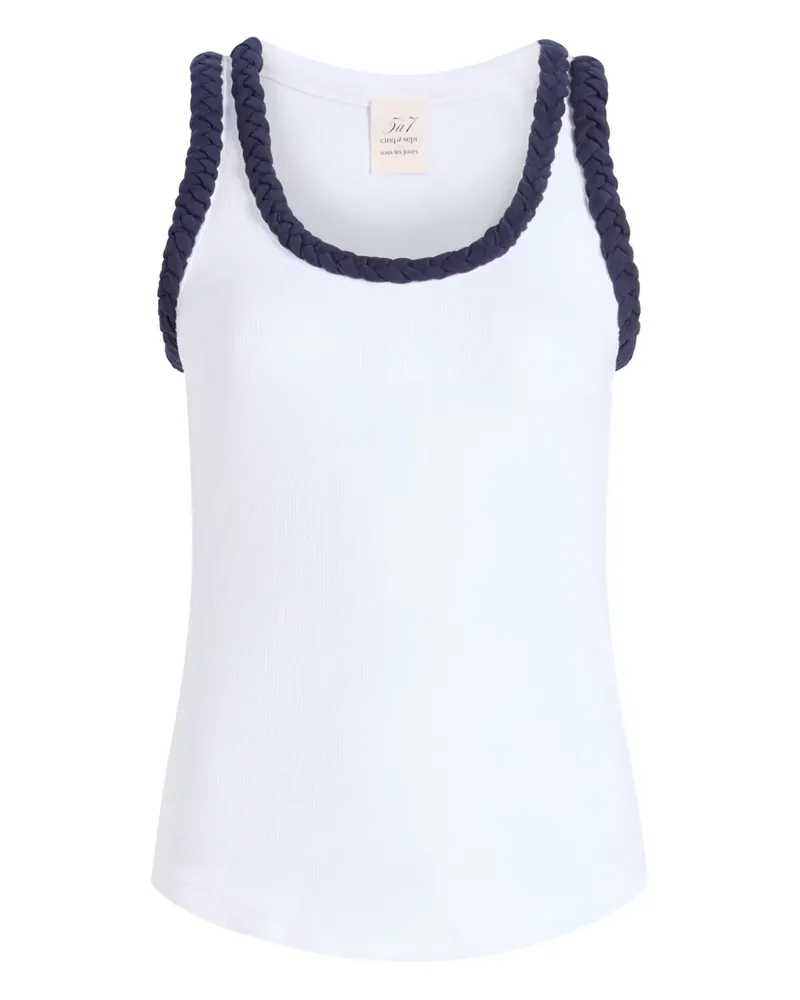 Cinq à Sept Geflochtenes Tanktop - Weiß Weiß