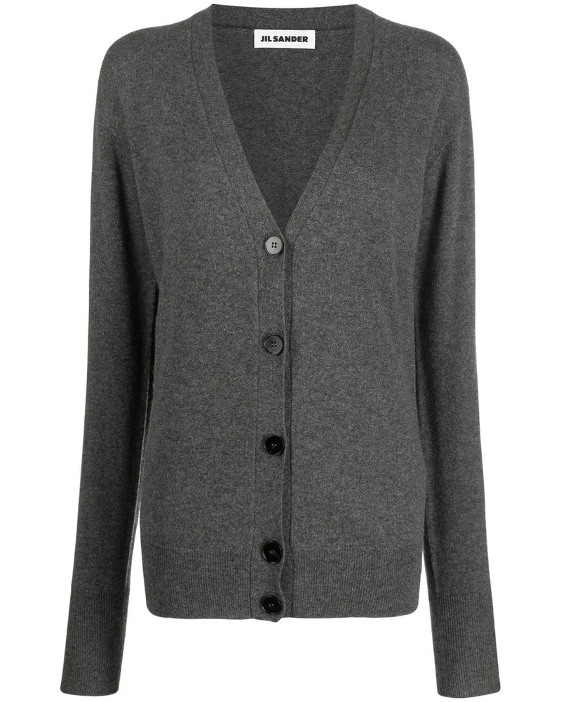 Jil Sander Geknöpfter Kaschmircardigan - Grau Grau