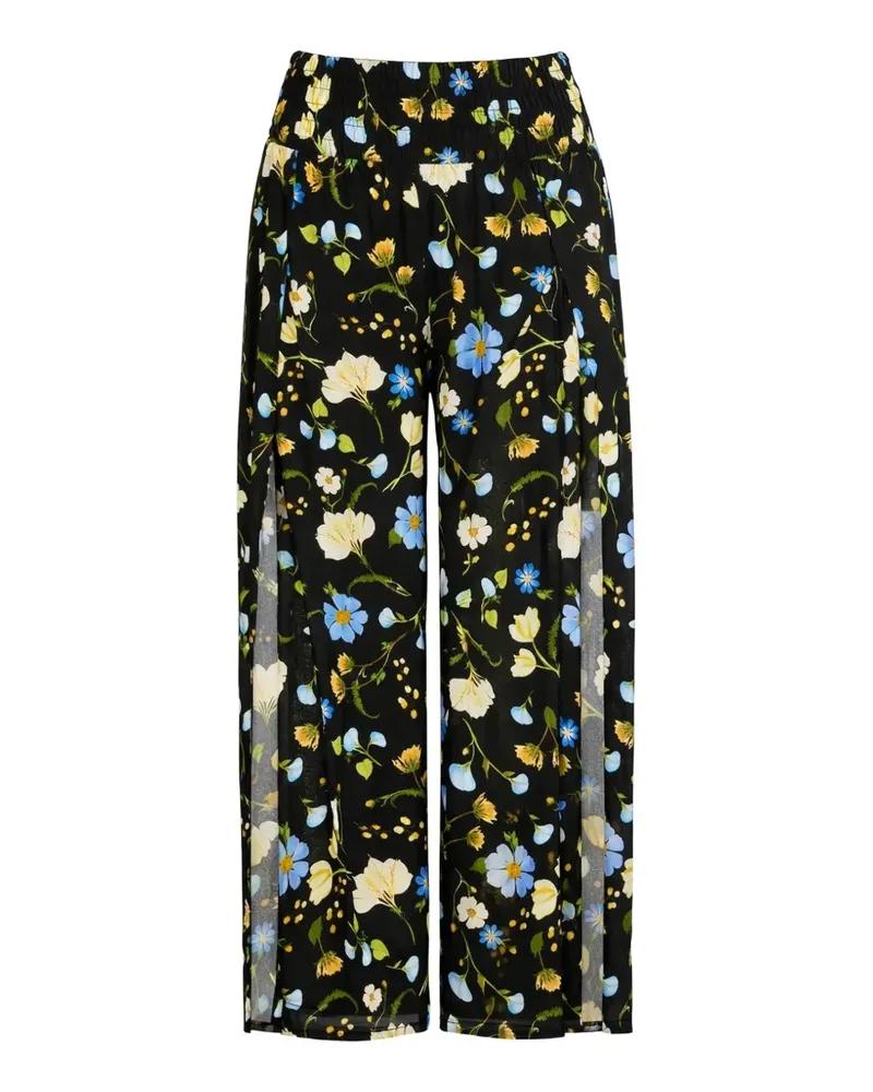 Seafolly Australia shirred floral-print trousers - Schwarz Schwarz