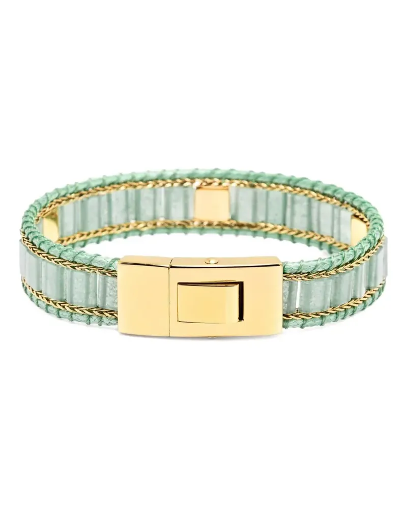 Nialaya Aventurine Armband mit Nieten - Grün Grün