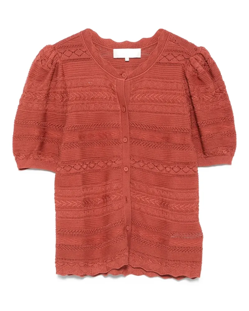 ba&sh Vinat Cardigan mit Puffärmeln - Braun Braun