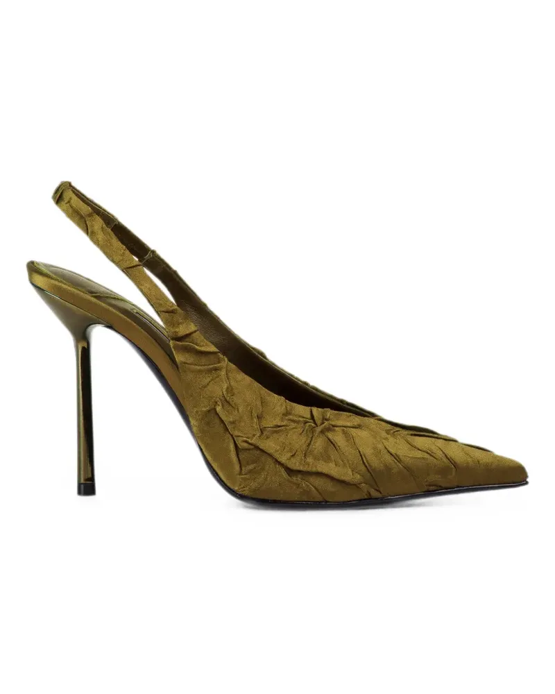 Le Silla Geraffte Clivage Slingback-Pumps - Grün Grün