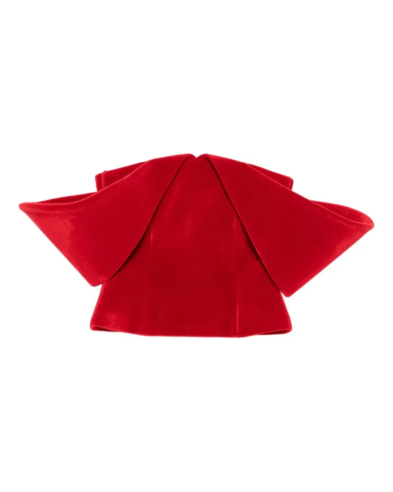 David Koma Corsage aus Samt - Rot Rot