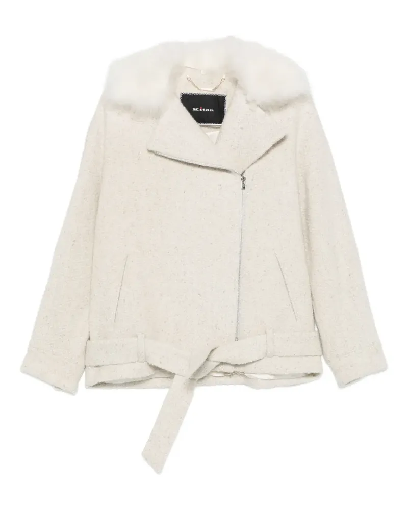 Kiton Jacke mit Gürtel - Nude Nude
