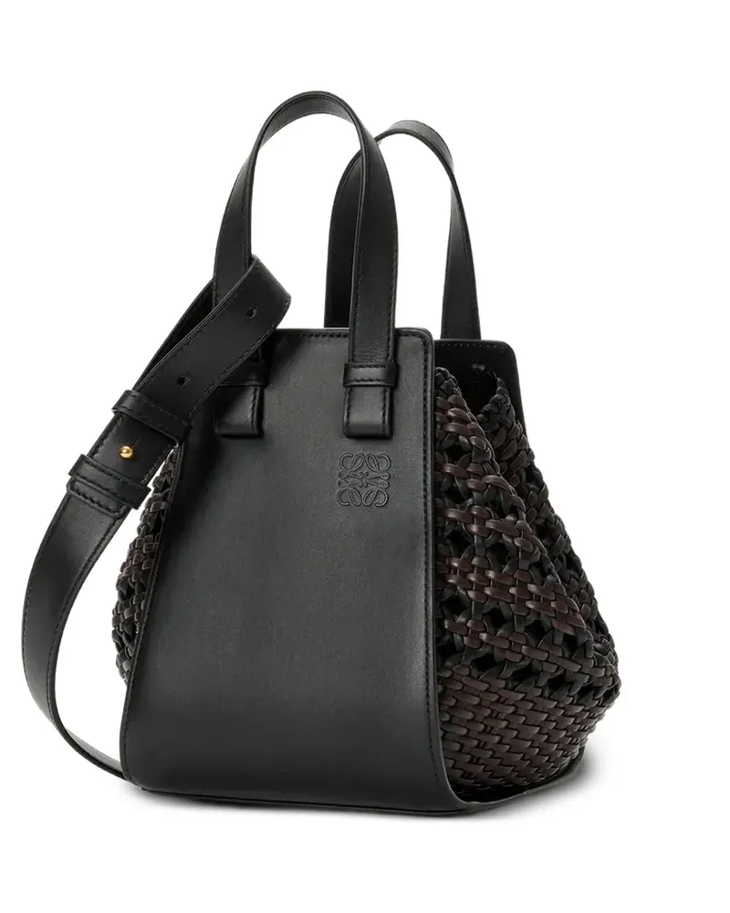 Loewe Hammock woven tote bag - Schwarz Schwarz