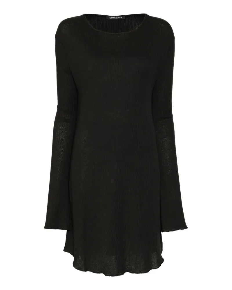 Our Legacy Two Face Kleid - Schwarz Schwarz