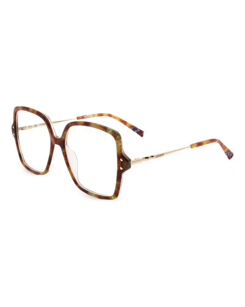 Missoni Geometrische Brille in Schildpattoptik - Braun Braun