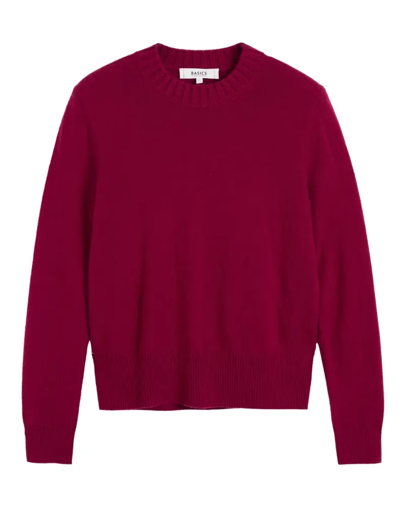 Chinti & Parker Cropped-Pullover mit geripptem Besatz - Rot Rot