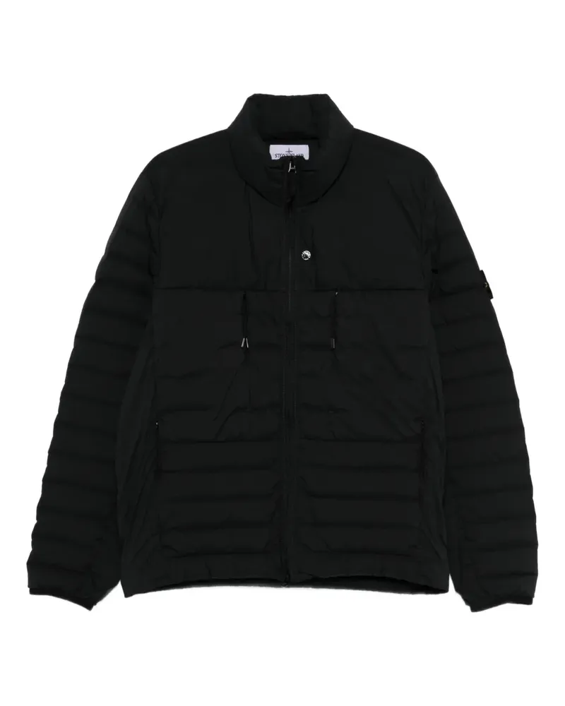 Stone Island zip-up down jacket - Schwarz Schwarz