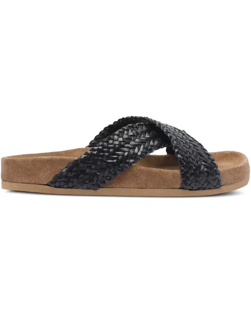 Dragon Diffusion Sandalen aus Leder - Schwarz Schwarz