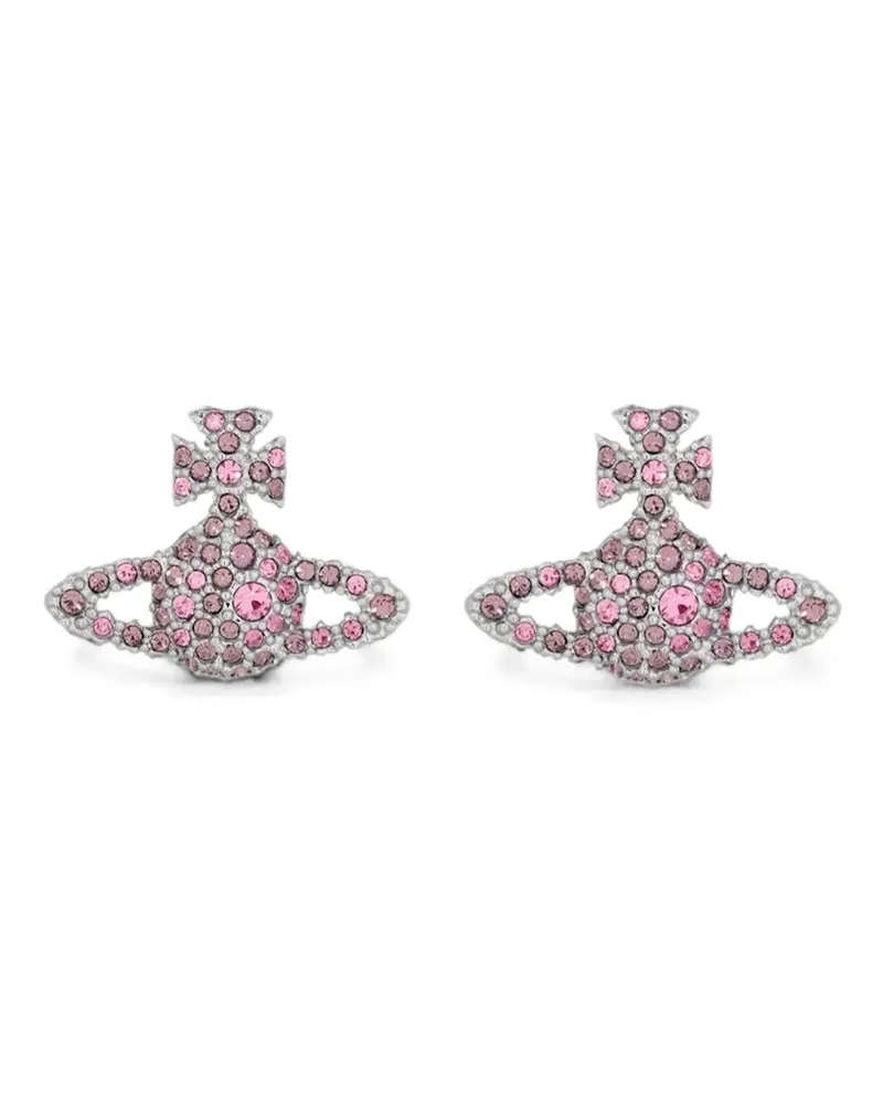 Vivienne Westwood Grace Bas Relief Orb stud earrings - Rosa Rosa
