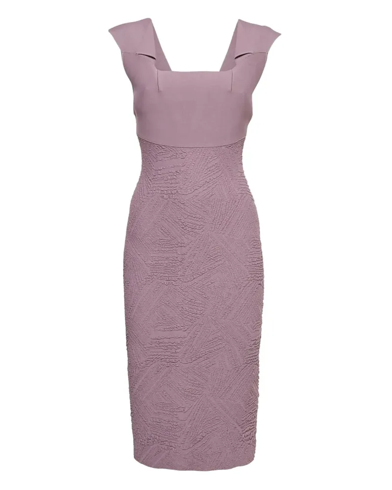 Roland Mouret Strukturiertes Strickkleid - Violett Violett