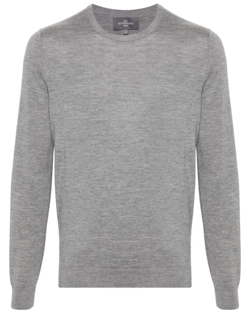 Eric Bompard Extrafeiner Pullover mit Rundhalsausschnitt - Grau Grau