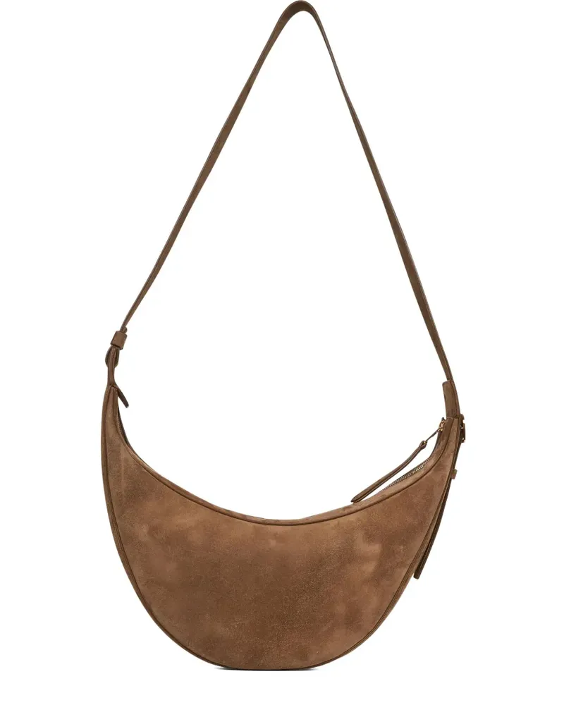 KHAITE Schultertasche aus Wildleder - Braun Braun