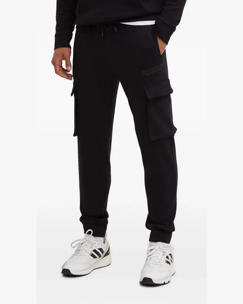 Guess Jogginghose mit Logo-Patch - Schwarz Schwarz