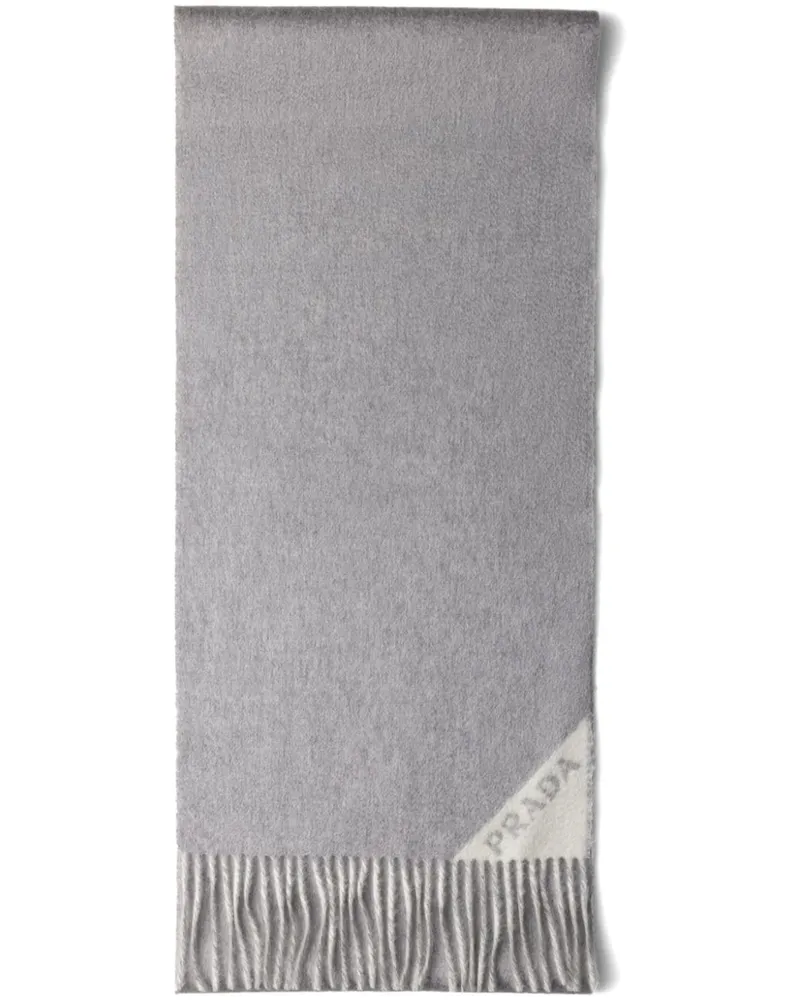 Prada Schal aus Kaschmir - Grau Grau