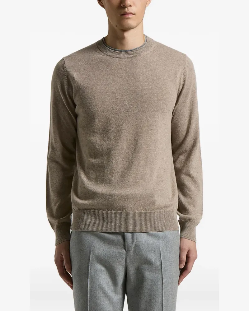 Peserico round-neck sweater - Nude Nude