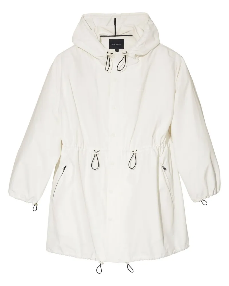 Marc Jacobs Balloon Parka mit Kordelzug Weiß