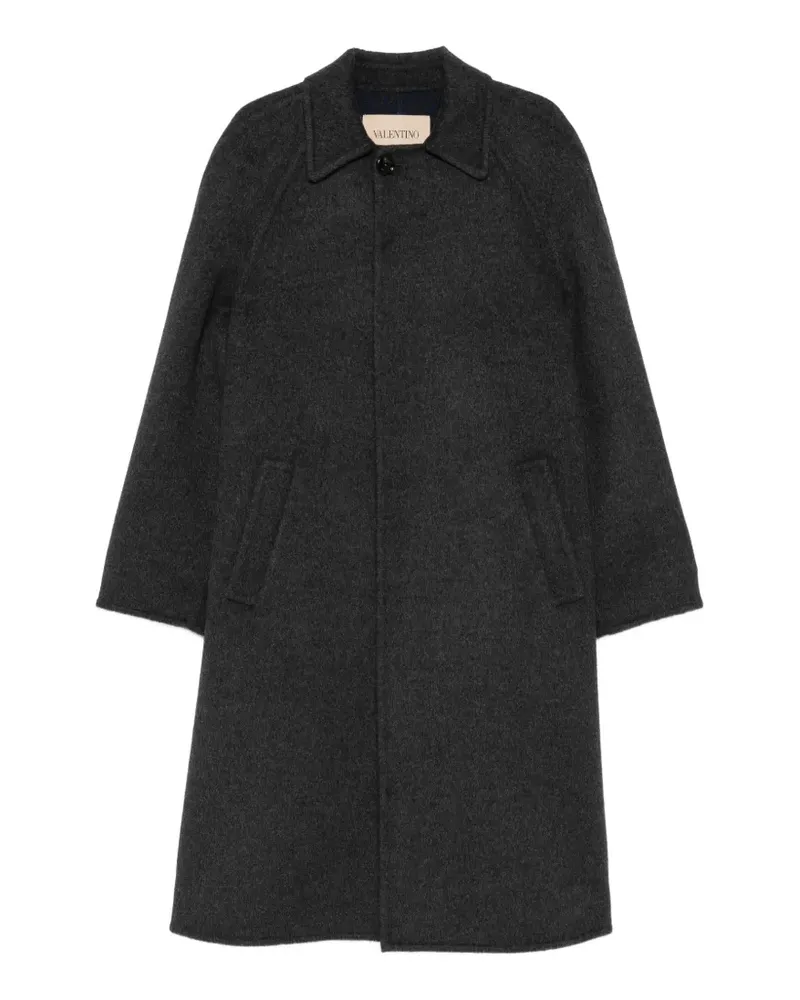 Valentino Garavani Einreihiger Mantel - Grau Grau