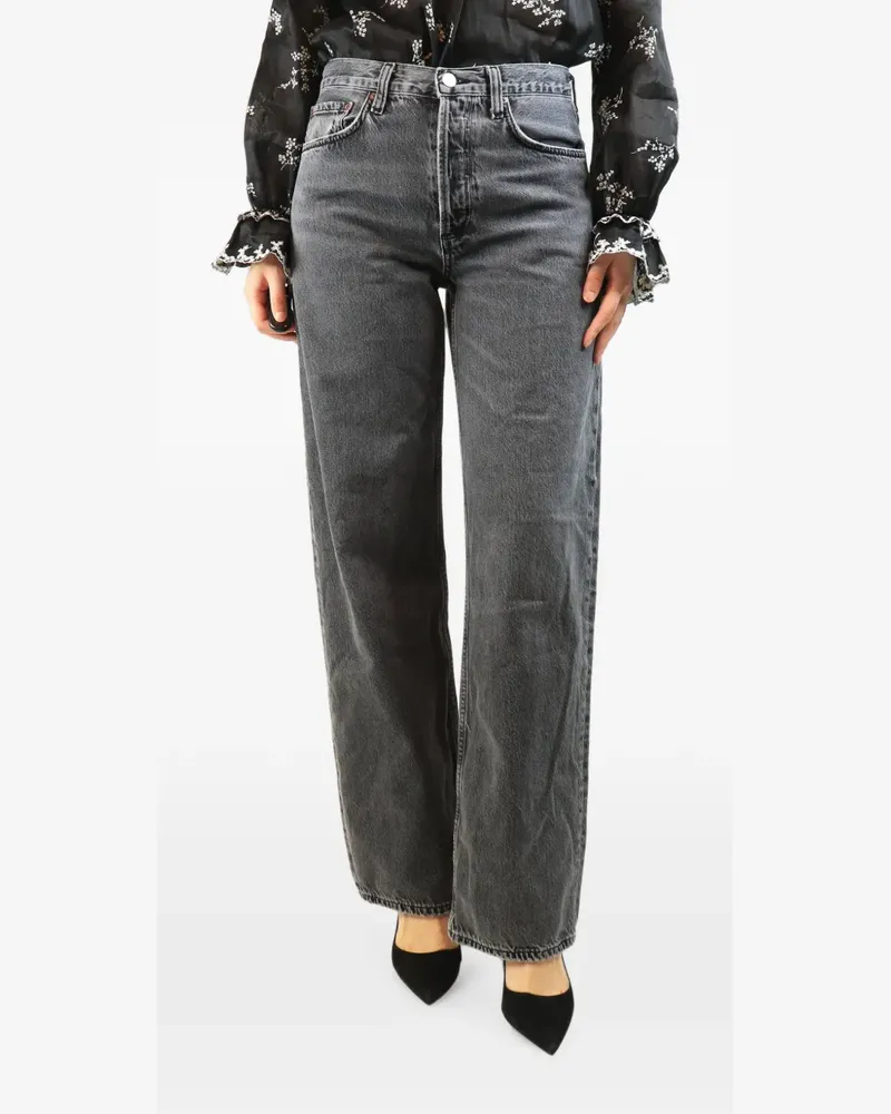 AGOLDE cotton wide-leg jeans - Grau Grau