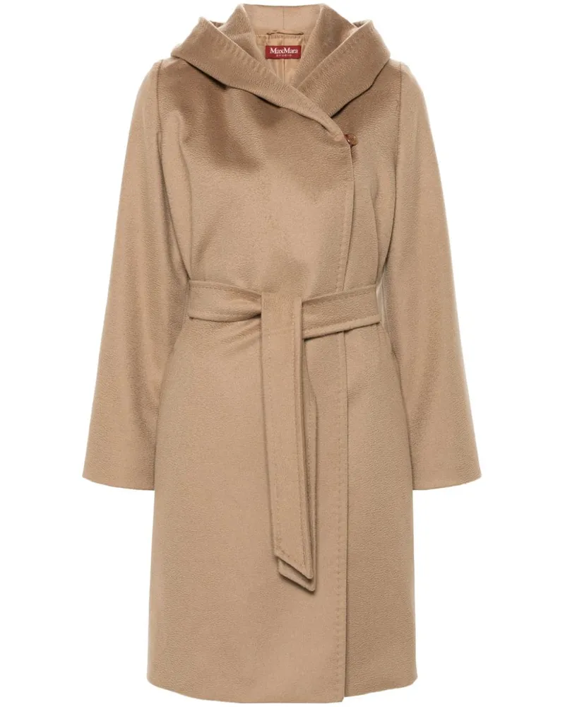Max Mara Langer Newmang Mantel - Nude Nude
