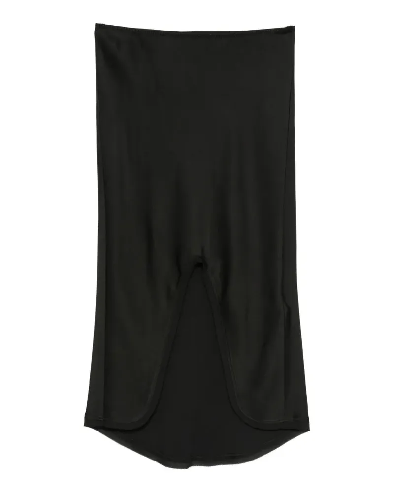 Victoria Beckham split-detail midi skirt - Nude Nude