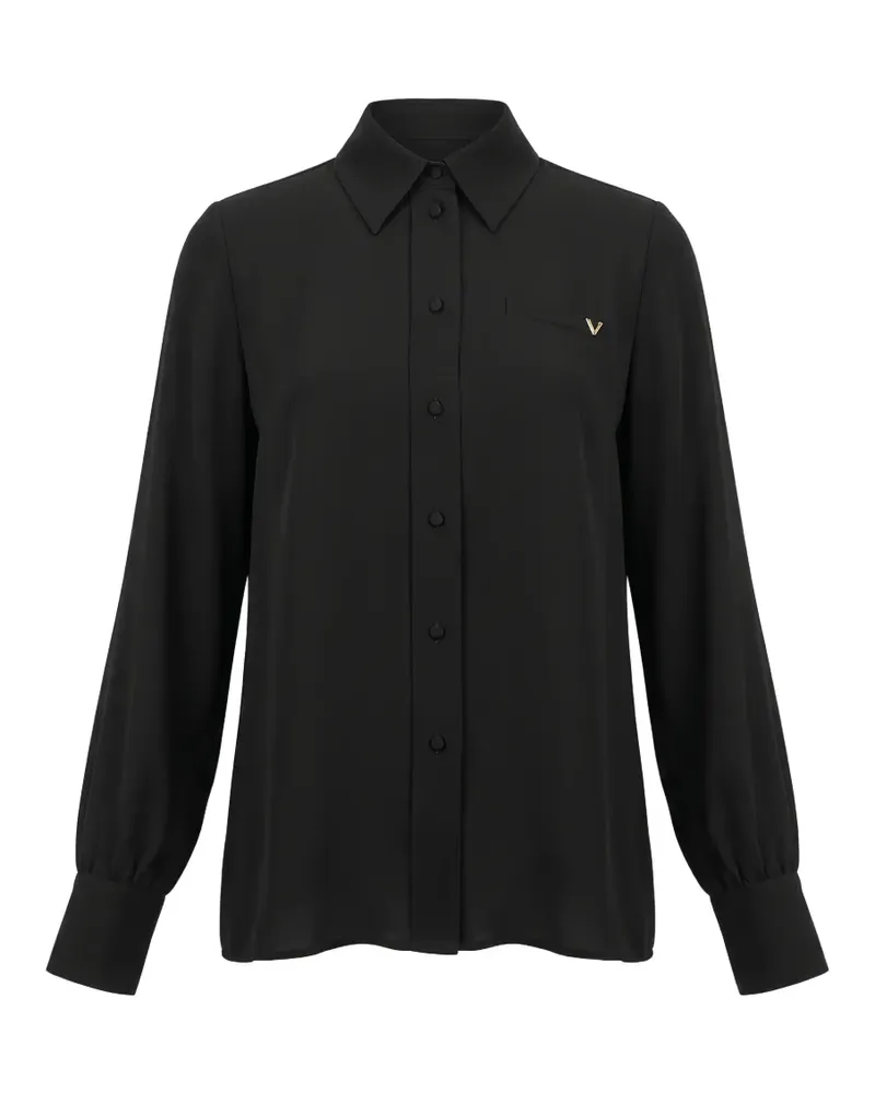 Valentino Garavani VLogo Signature Hemd mit Tasche - Schwarz Schwarz