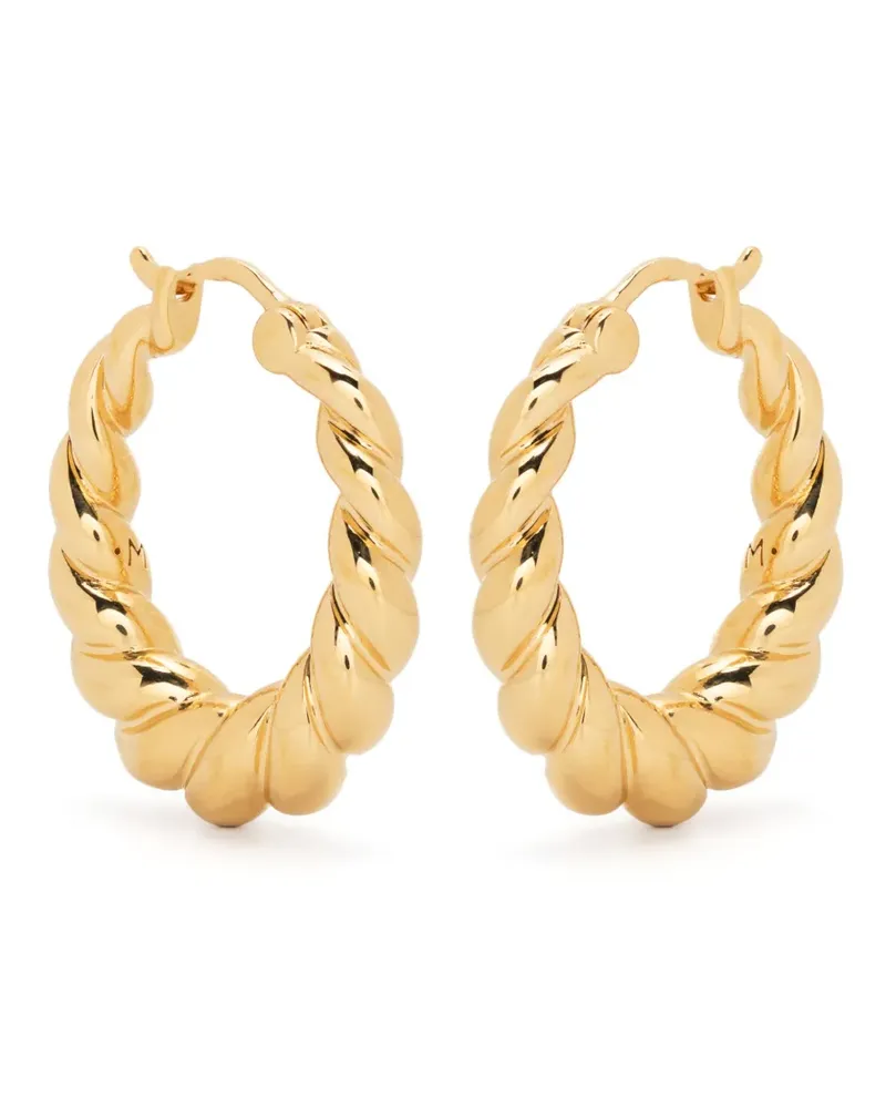 Missoma Creolen mit gedrehtem Design - Gold Gold