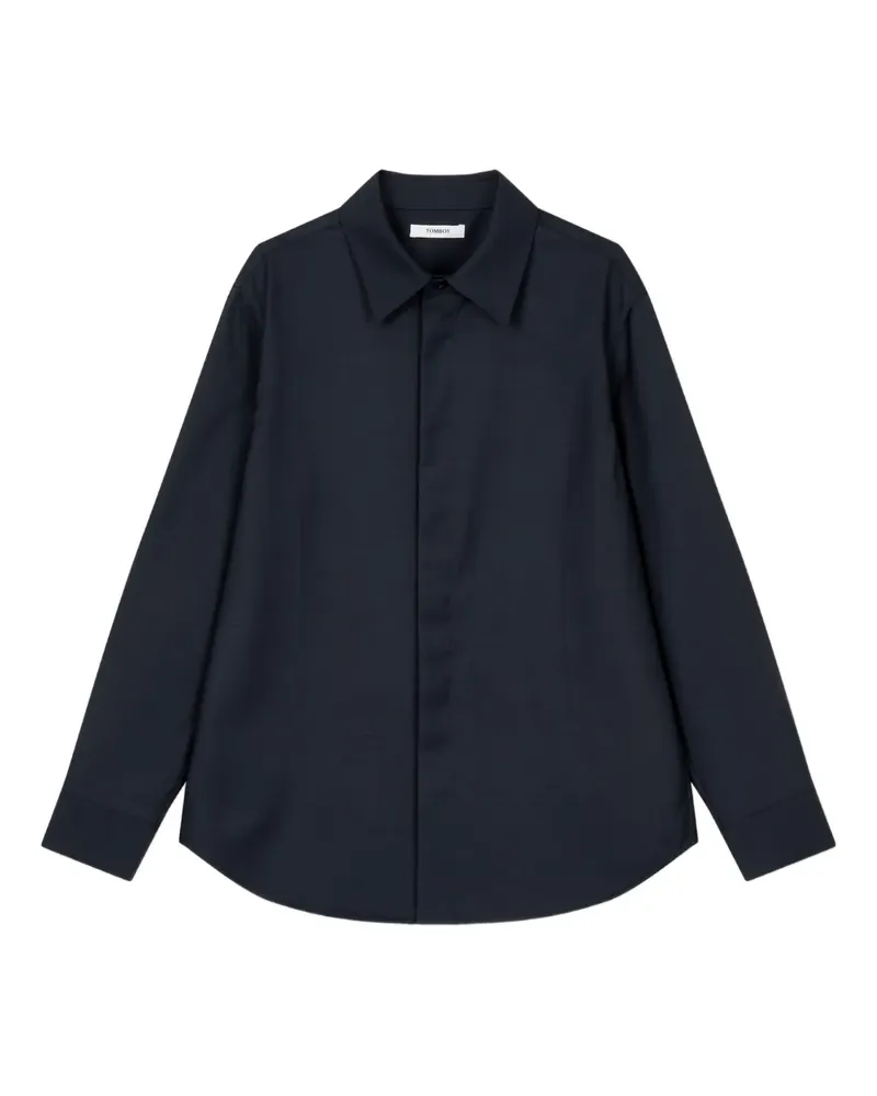 STUDIO TOMBOY concealed-button shirt - Blau Blau