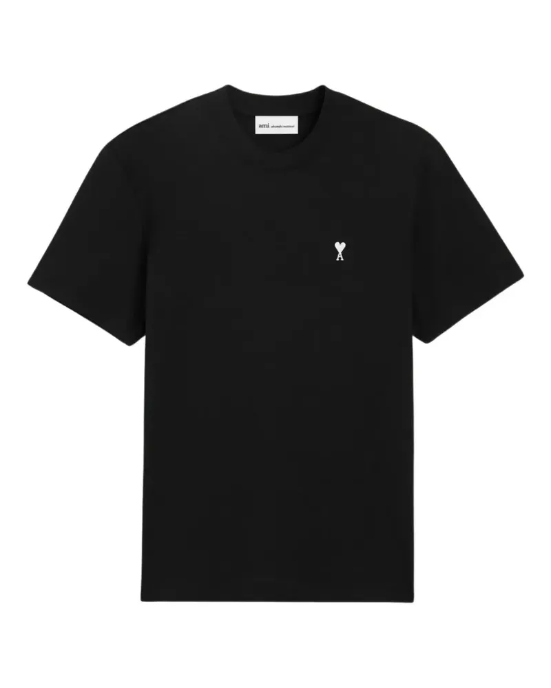 AMI Paris Ami de Coeur T-Shirt mit rundem Ausschnitt - Schwarz Schwarz
