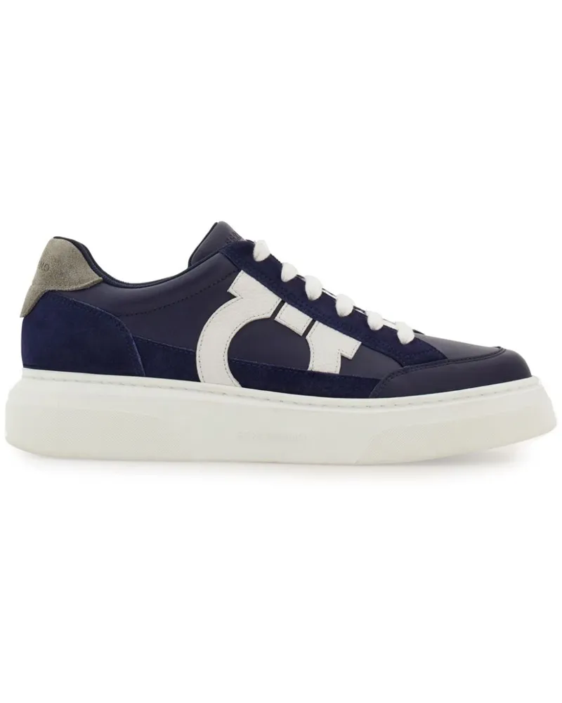 Ferragamo Sneakers mit Gancini-Detail - Blau Blau