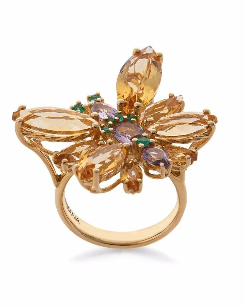 Dolce & Gabbana 18kt Gelbgoldring mit Schmucksteinen Gold