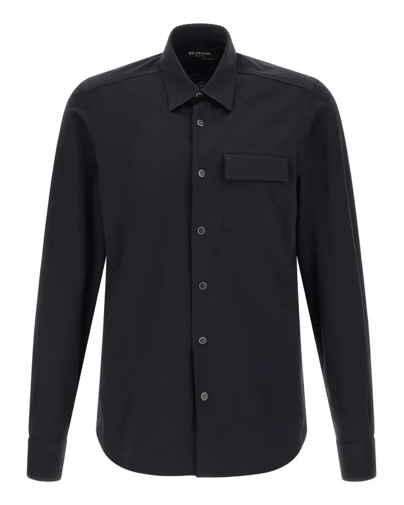 Kiton Buba snap-button shirt - Blau Blau