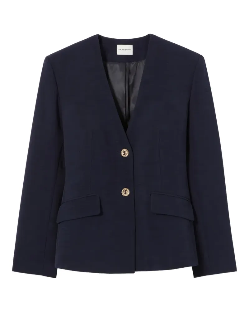 Claudie Pierlot Blazer mit Anker-Knöpfen - Blau Blau