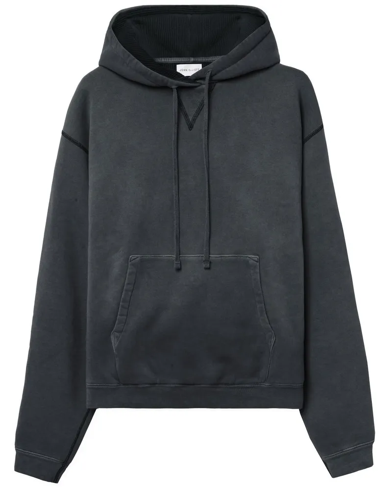 John Elliott + Co Hoodie mit Thermo-Futter - Schwarz Schwarz