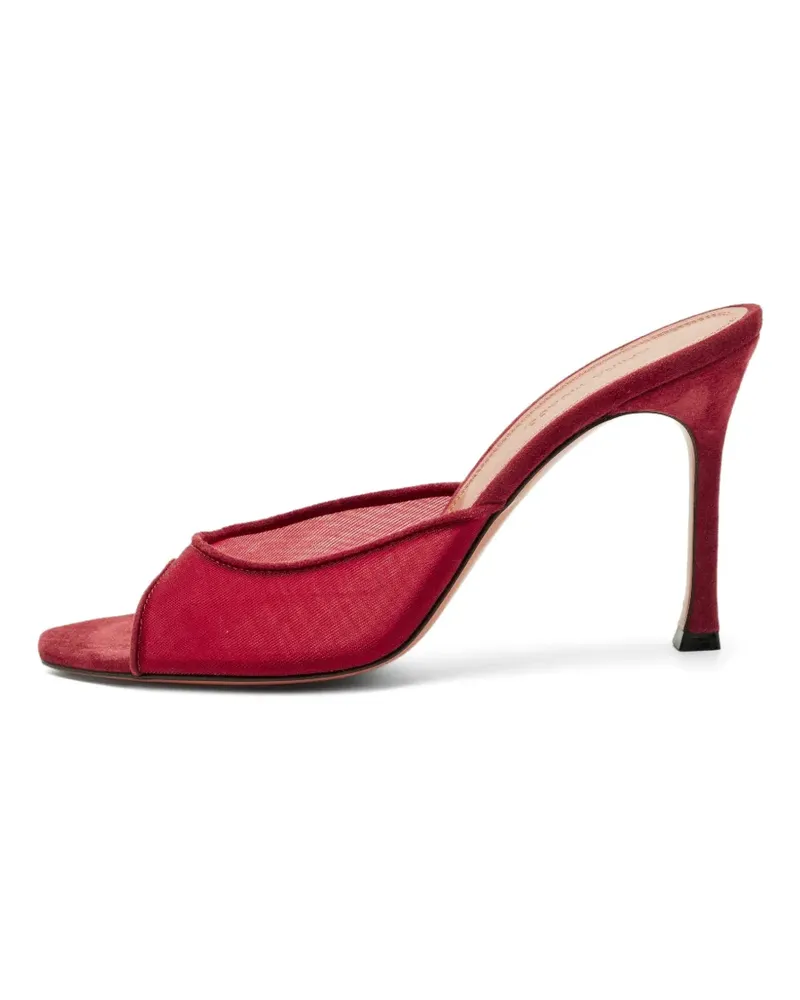 Amina Muaddi Lauda Sandalen - Rot Rot