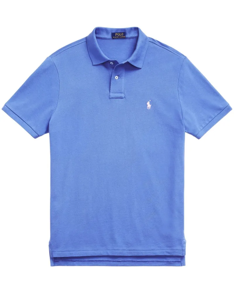 Ralph Lauren Pikee-Poloshirt mit Polo Pony-Stickerei - Blau Blau