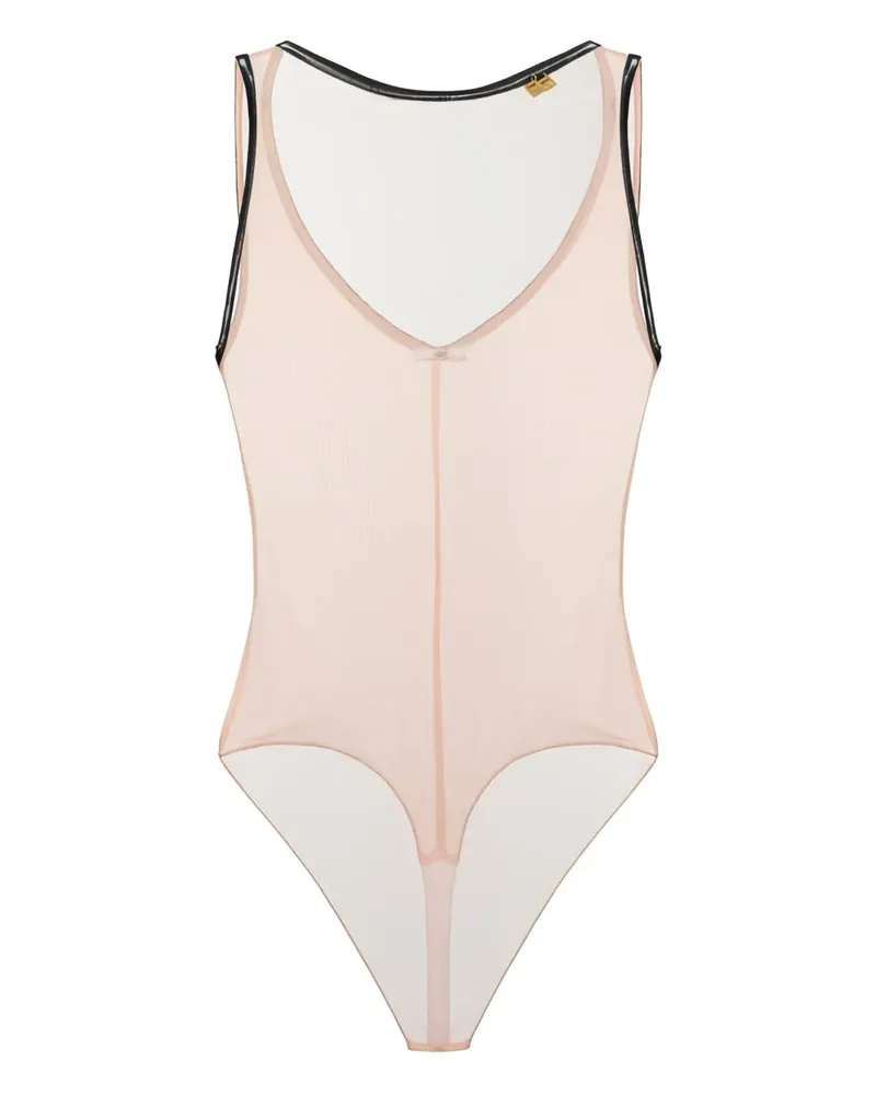 Elisabetta Franchi Body aus Tüll - Nude Nude