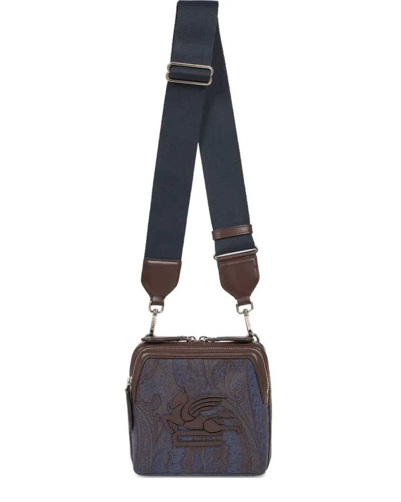 Etro Kuriertasche mit Paisleymuster - Blau Blau