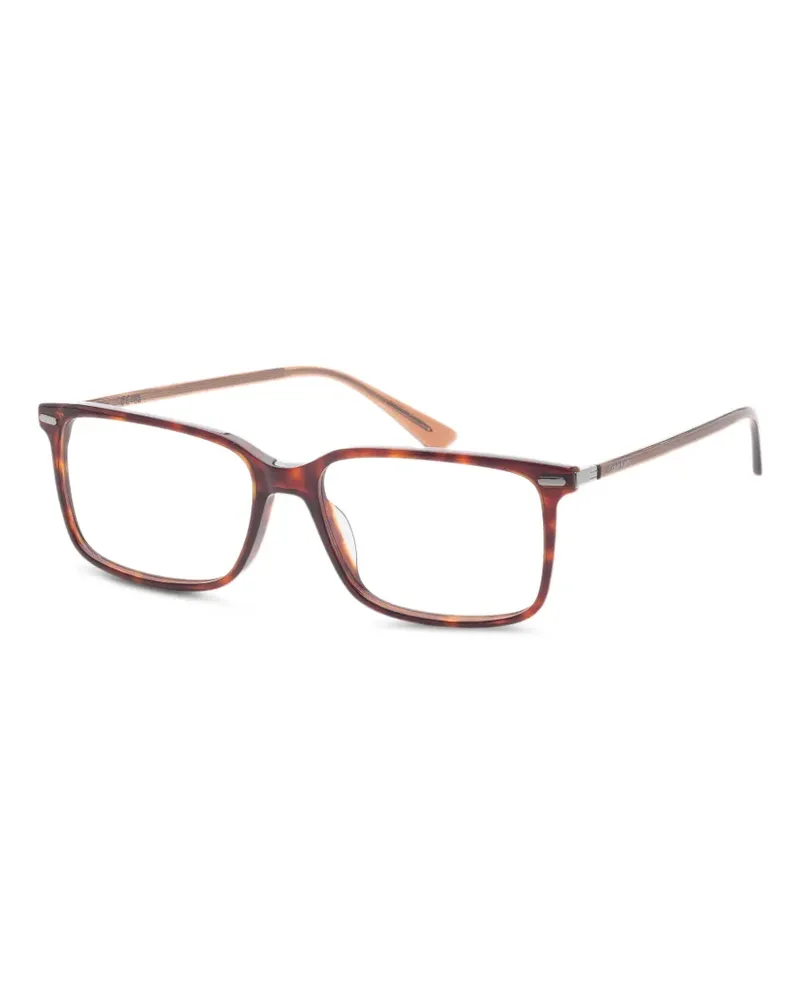 Calvin Klein Brille mit eckigem Gestell - Braun Braun