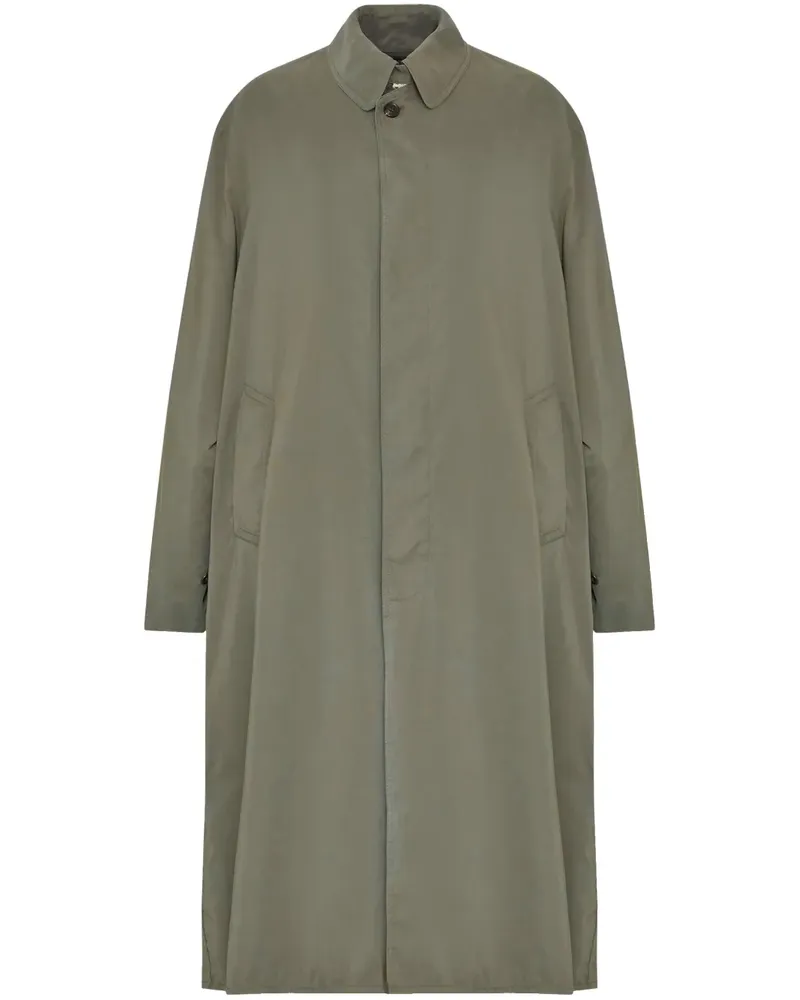 Maison Margiela Trenchcoat mit Pfirsich - Grün Grün