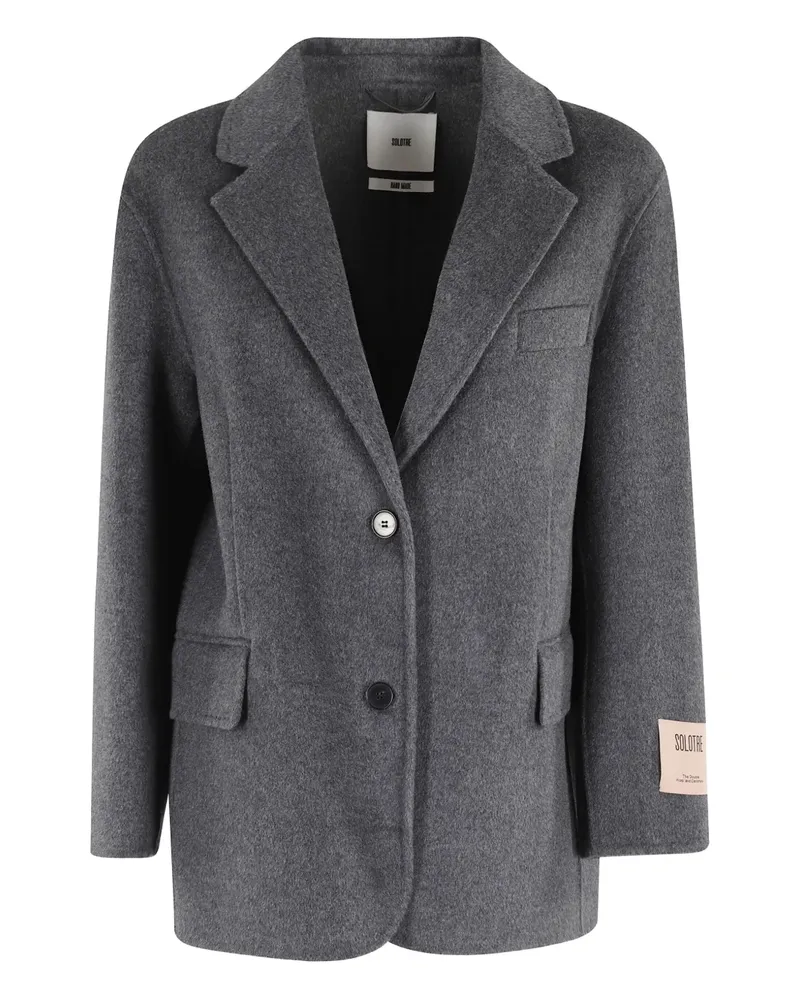 SOLOTRE button jacket - Grau Grau