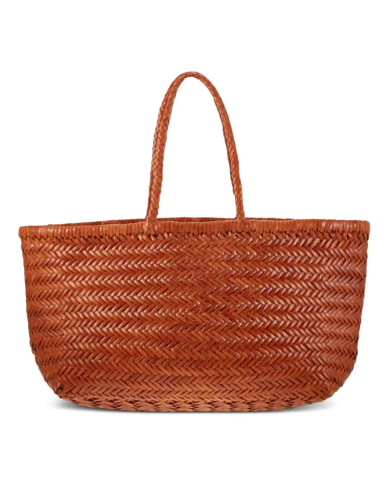 Dragon Große Tasche mit Webmuster - Orange Orange