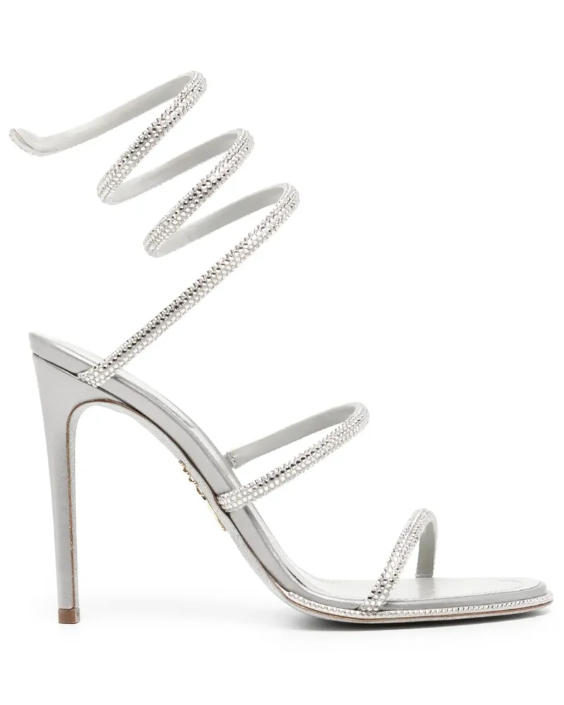 René Caovilla Cleo Sandalen 110mm - Grau Grau